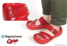 画像をギャラリービューアに読み込む, リゲッタカヌー 広島東洋カープコラボ 3本ベルトサンダル RegettaCanoe 野球 LVW585 BCBF5137HC メンズ