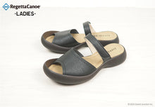 画像をギャラリービューアに読み込む, リゲッタカヌーフレアローヒール フラットベルトサンダル RegettaCanoe LVW590 CJFL306 レディース