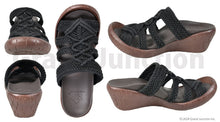 画像をギャラリービューアに読み込む, リゲッタカヌー ウェッジヒール 編み込みニットサンダル RegettaCanoe lvw605 CJLW4510 レディース