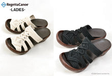 画像をギャラリービューアに読み込む, リゲッタカヌー ウェッジヒール 編み込みニットサンダル RegettaCanoe lvw605 CJLW4510 レディース