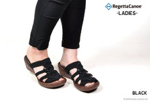 画像をギャラリービューアに読み込む, リゲッタカヌー ウェッジヒール 編み込みニットサンダル RegettaCanoe lvw605 CJLW4510 レディース