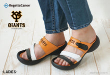 画像をギャラリービューアに読み込む, リゲッタカヌー 読売ジャイアンツ 3本ベルトサンダル RegettaCanoe 野球 LVW609 BCEG5224YG レディース