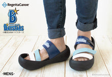 画像をギャラリービューアに読み込む, リゲッタカヌー 横浜DeNAベイスターズ 3本ベルトサンダル RegettaCanoe 野球 LVW611 BCBF5137DB メンズ