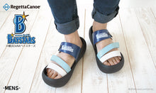 画像をギャラリービューアに読み込む, リゲッタカヌー 横浜DeNAベイスターズ 3本ベルトサンダル RegettaCanoe 野球 LVW611 BCBF5137DB メンズ
