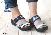 画像をギャラリービューアに読み込む, リゲッタカヌー 横浜DeNAベイスターズ 3本ベルトサンダル RegettaCanoe 野球 LVW612 BCEG5224DB レディース