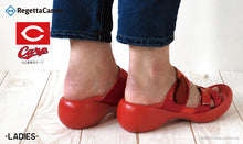 画像をギャラリービューアに読み込む, リゲッタカヌー 広島東洋カープ 3本ベルトサンダル RegettaCanoe 野球 LVW613 BCEG5224HC レディース