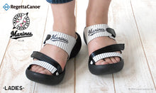 画像をギャラリービューアに読み込む, リゲッタカヌー千葉ロッテマリーンズ 3本ベルトサンダル RegettaCanoe 野球 LVW619 BCEG5224LM レディース