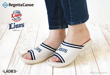 画像をギャラリービューアに読み込む, リゲッタカヌー 埼玉西武ライオンズ スライドウェッジサンダル RegettaCanoe 野球 LVW621 BCFW3500SL レディース