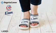画像をギャラリービューアに読み込む, リゲッタカヌー 埼玉西武ライオンズ スライドウェッジサンダル RegettaCanoe 野球 LVW621 BCFW3500SL レディース