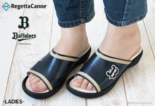 画像をギャラリービューアに読み込む, リゲッタカヌー オリックス・バファローズ スライドウェッジサンダル RegettaCanoe 野球 LVW625 BCFW3500BS レディース