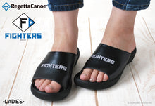 画像をギャラリービューアに読み込む, リゲッタカヌー 北海道日本ハムファイターズ スライドウェッジサンダル RegettaCanoe 野球 LVW627 BCFW3500NF レディース