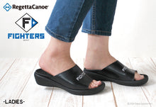 画像をギャラリービューアに読み込む, リゲッタカヌー 北海道日本ハムファイターズ スライドウェッジサンダル RegettaCanoe 野球 LVW627 BCFW3500NF レディース