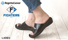 画像をギャラリービューアに読み込む, リゲッタカヌー 北海道日本ハムファイターズ スライドウェッジサンダル RegettaCanoe 野球 LVW627 BCFW3500NF レディース