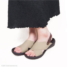 画像をギャラリービューアに読み込む, リゲッタカヌー ゴムクロスベルト ストラップサンダル RegettaCanoe CJFW3515 LVW633 レディース