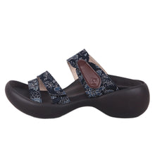 画像をギャラリービューアに読み込む, リゲッタカヌー 小菊柄3本ベルトサンダル RegettaCanoe CJEG5254 LVW310 レディース