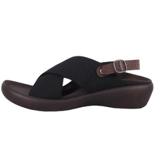 画像をギャラリービューアに読み込む, リゲッタカヌー ゴムクロスベルト ストラップサンダル RegettaCanoe CJFW3515 LVW633 レディース