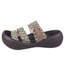 画像をギャラリービューアに読み込む, リゲッタカヌー 青海波模様 3本ベルトサンダル RegettaCanoe SMS012 CJBF5170 メンズ