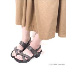 画像をギャラリービューアに読み込む, リゲッタ アシンメトリーウェッジクロスベルトサンダル Re:getA SMS022 R281 レディース