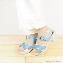 画像をギャラリービューアに読み込む, リゲッタ Re:getA ナースシューズ ナース サンダル ヒール アシンメトリー オフィス クロス ベルト ストラップ ワーク 日本製 SMS057 RW1003 レディース