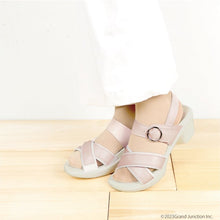 画像をギャラリービューアに読み込む, リゲッタ Re:getA ナースシューズ ナース サンダル ヒール アシンメトリー オフィス クロス ベルト ストラップ ワーク 日本製 SMS057 RW1003 レディース