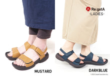 画像をギャラリービューアに読み込む, リゲッタ サンダル Re:getA マジックテープ バックストラップ グミ ソール 健康 日本製 SMS099 R279 レディース