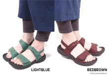 画像をギャラリービューアに読み込む, リゲッタ サンダル Re:getA マジックテープ バックストラップ グミ ソール 健康 日本製 SMS099 R279 レディース