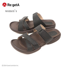 画像をギャラリービューアに読み込む, リゲッタ Re:getA サンダル マジックテープ クロスベルト グミ ソール 健康 日本製 SMS112 R275 レディース