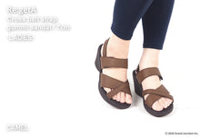 画像をギャラリービューアに読み込む, リゲッタ クロスベルトストラップグミサンダル Re:getA SMS143 R1010 レディース