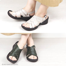 画像をギャラリービューアに読み込む, リゲッタ 手染め編み込みベルトサンダル Re:getA SMS205 R2688 レディース