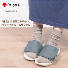 画像をギャラリービューアに読み込む, リゲッタ ドレスリッパ ボア付き Re:getA RBM221 SMS207 レディース