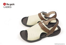 画像をギャラリービューアに読み込む, リゲッタ デザインカバーサンダル Re:getA SMS228 R285 レディース