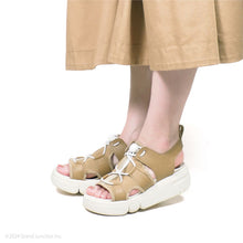 画像をギャラリービューアに読み込む, リゲッタ 厚底レースアップサンダル Re:getA SMS230 RE253 レディース