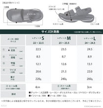 画像をギャラリービューアに読み込む, リゲッタ ベルクロストラップサンダル Re:getA SMS231 RE3090 レディース