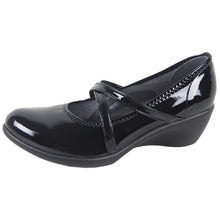 画像をギャラリービューアに読み込む, ets012 レディース クロスベルト アーモンドトゥ パンプス Re:getA