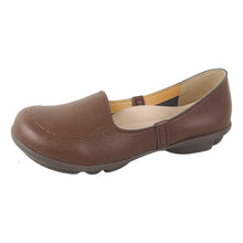 画像をギャラリービューアに読み込む, レディース プレーンモカシン ブラウンソール SMS166 2ball ツヴォル