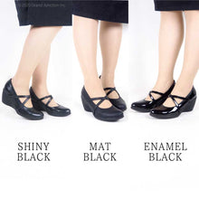 画像をギャラリービューアに読み込む, ets013 レディース クロスベルト アーモンドトゥ パンプス Re:getA