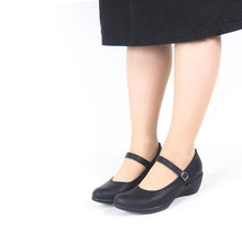 画像をギャラリービューアに読み込む, ets015 レディース ワンベルト アーモンドトゥ パンプス Re:getA