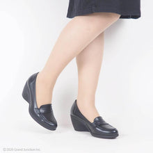 画像をギャラリービューアに読み込む, ets017 レディース アーモンドトゥ ローファー パンプス Re:getA