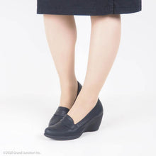 画像をギャラリービューアに読み込む, ets017 レディース アーモンドトゥ ローファー パンプス Re:getA