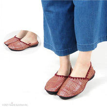 画像をギャラリービューアに読み込む, lvw516 ラメ 編み込み バブーシュ