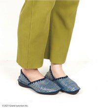 画像をギャラリービューアに読み込む, リゲッタカヌー ラメ 編み込み バブーシュ RegettaCanoe lvw516 CJBB4606 レディース