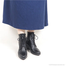 画像をギャラリービューアに読み込む, リゲッタ ブーツ Re:getA サイドジップ レースアップ ウェッジ ヒール日本製 SMS050 SCR5504 R5504a レディース