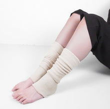 画像をギャラリービューアに読み込む, KinoKoto レッグウォーマー 約43cm 麻と炭糸の薄手足用サポーター asc012 レディース メンズ
