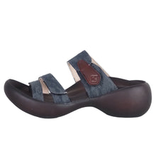 画像をギャラリービューアに読み込む, リゲッタカヌー リネンライクジャカード3本ベルトサンダル RegettaCanoe CJEG5255 LVW483 レディース
