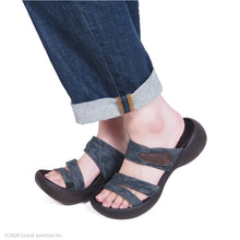 画像をギャラリービューアに読み込む, リゲッタカヌー リネンライクジャカード3本ベルトサンダル RegettaCanoe CJEG5255 LVW483 レディース
