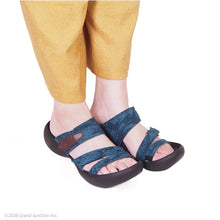 画像をギャラリービューアに読み込む, リゲッタカヌー リネンライクジャカード3本ベルトサンダル RegettaCanoe CJEG5255 LVW483 レディース
