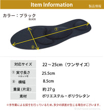 画像をギャラリービューアに読み込む, リゲッタ つかれどめインソール「足おざぶ」  フルインソール Re:getA SMS5016 OZB-FL レディース
